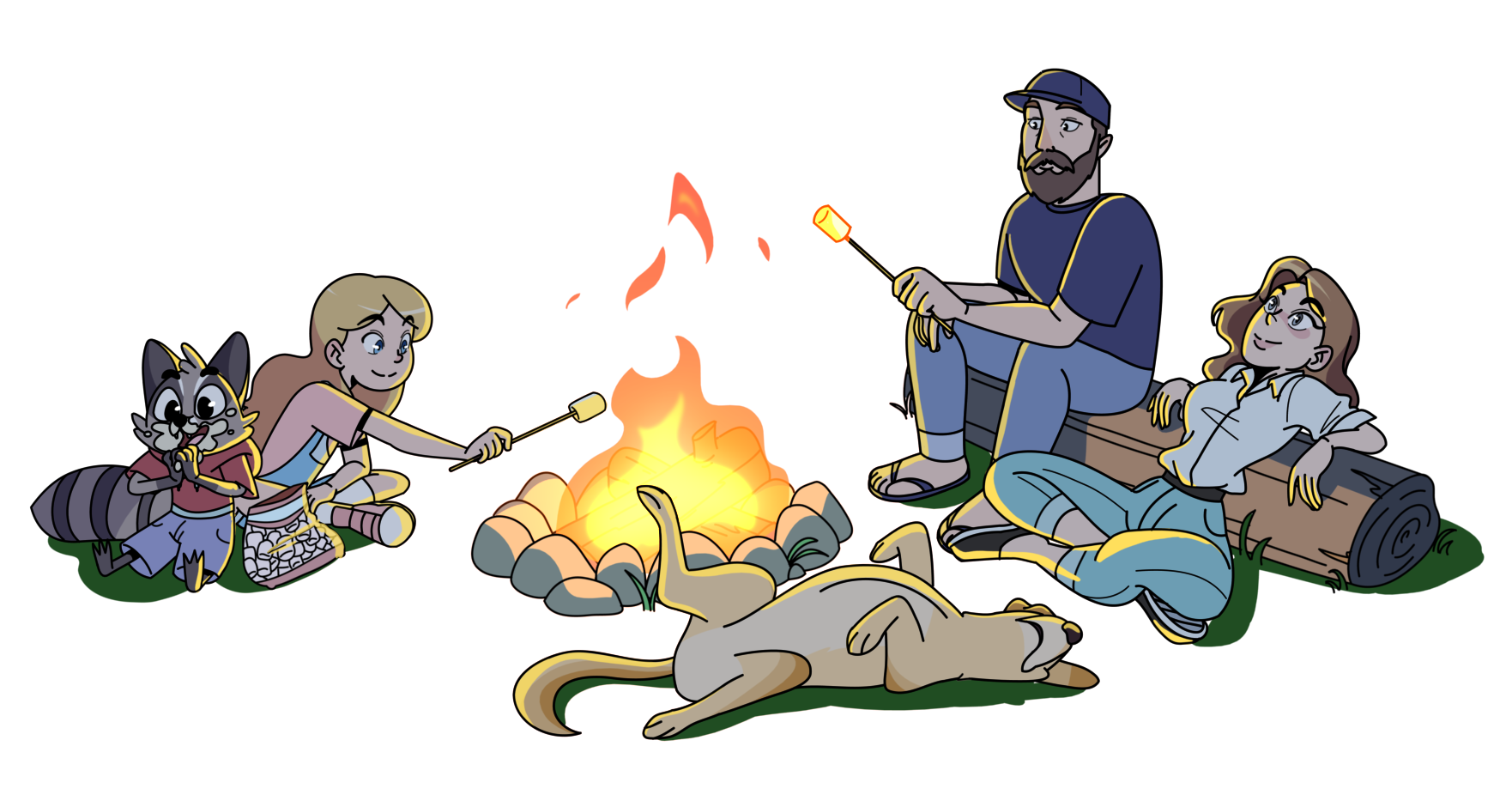 FWL Family at the campfire